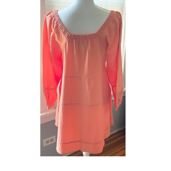 Women’s Summer Picnic Dress Small Garden Girl Orange Swing Hem Mud Pie Ryland - Picture 3 of 14